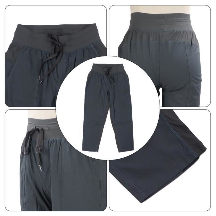 Pantalon De Sport Long Femme Baggy – Respirant, Séchage Ultra-Rapide, Poches Zippées – Idéal Jogging, Course, Randonnée & Quotidien