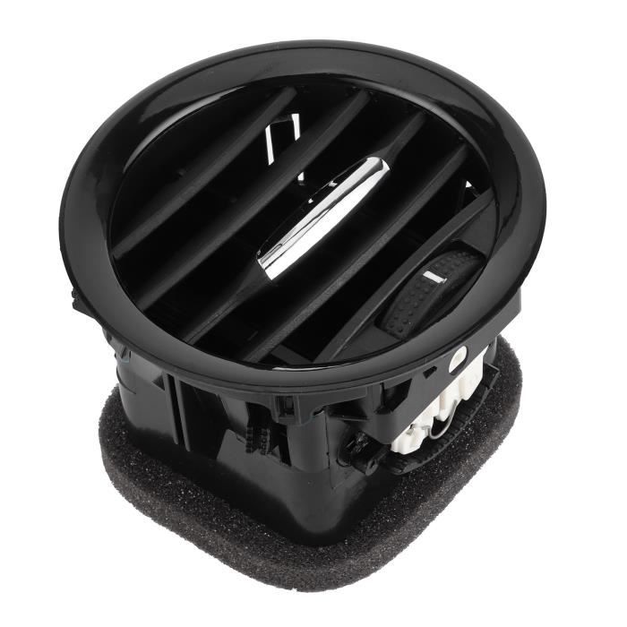 Grille D'aération Tableau De Bord Pour Renault-Dacia Master/Duster/Logan/Sandero Etc. (2010-2017) - Noir, Garniture Chromée, Remplacement Direct