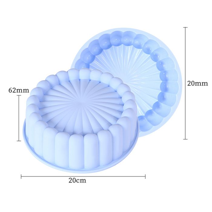 Moule à Gâteau En Silicone Rond 9 Pouces (env. 25 Cm) - Antiadhésif, Résistant à La Chaleur (-40°C à 230°C) - Pour Four, Micro-ondes, Lave-vaisselle