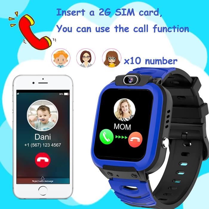 Montre Connect e Enfant Portable Montre Telephone pour Enfant Montre Intelligente Enfant Smartwatch avec T l phone SOS Musiqu 147