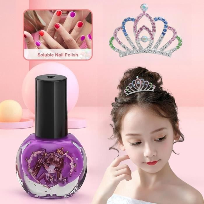 Trousse faux maquillage enfant fille jouet imitation cosmétique 10  accessoires rose teamson kids tk-w00010 - Conforama