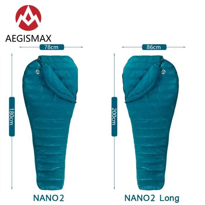 Sac De Couchage Naturehike En Duvet D’oie – Ultraléger 750fp, 460 G De Duvet, Confort 5°C, Compact 20x35 Cm
