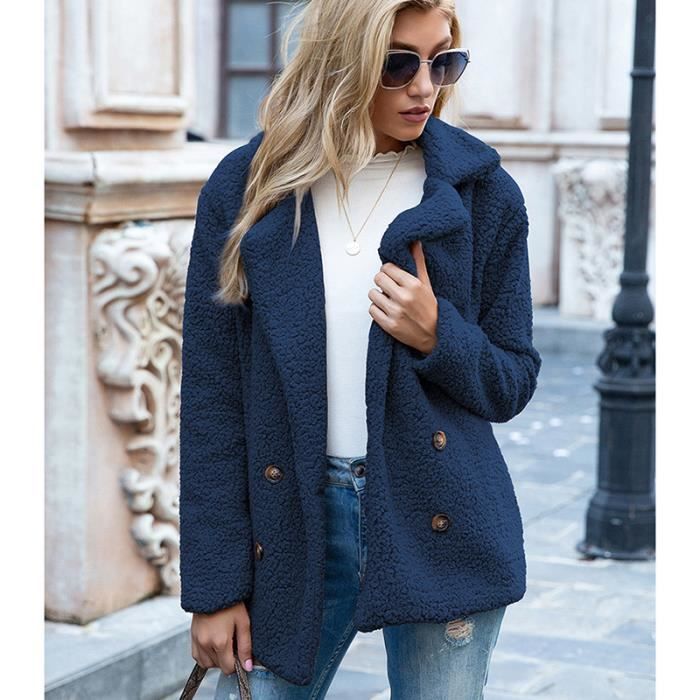 Manteau femme store fausse fourrure