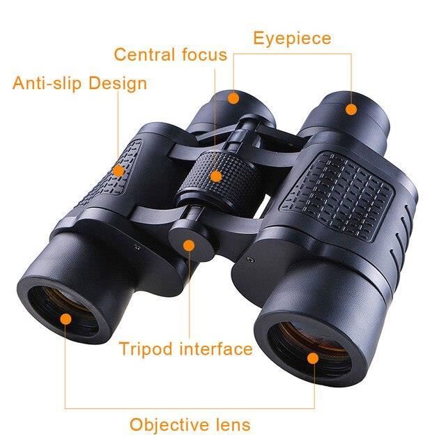 Jumelles 90x90 HD Professionnelles Avec Vision Nocturne LLL - Grossissement 10x Prisme BAK4 Pour Chasse Et Observation