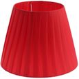 2x Abat-jour En Lin Rouge Pour Lampe De Chevet E27, Décoration Intérieure-2