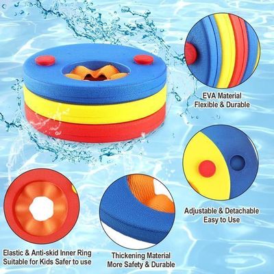Flintronic Brassards Gonflables Enfant 3 Airbags – Paire Avec Pompe, Ajustage 18-38 Kg, Intérieur 8 Cm, PVC 0,35 Mm, Pour Piscine Plage (3-14 Ans)