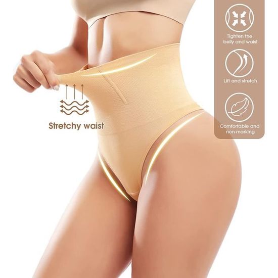 Shorty Gainant Femme Ventre Plat Taille Haute Invisible