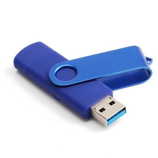 CLE USB 512 Go OTG USB Flash Drive micro USB OTG Clef Usb Fantaisie Mémoire  Flash 512 Gb Pour Smartphone Tablette PC et Mac (BLEU) - Cdiscount  Informatique