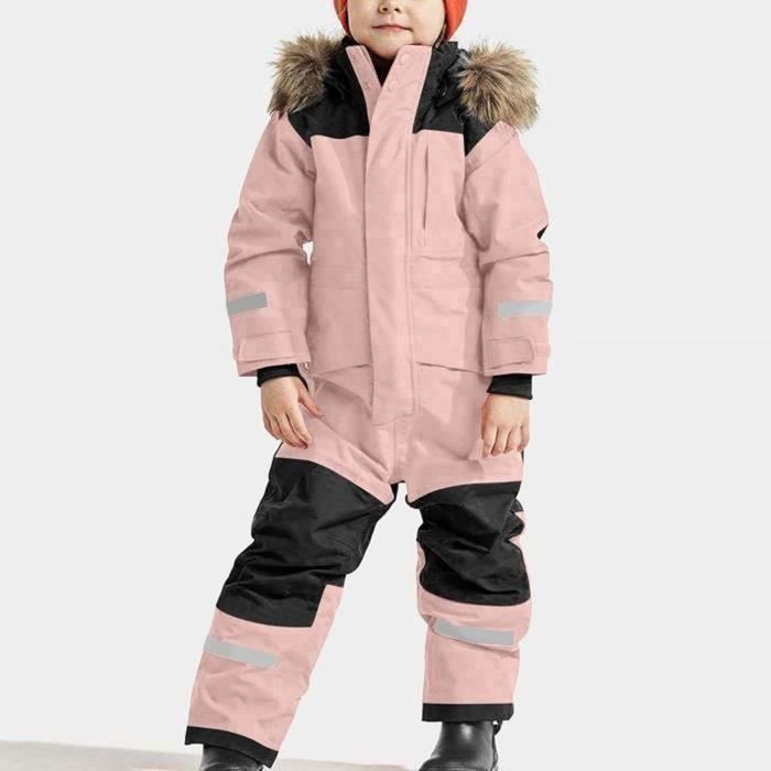 Combinaison De Ski Enfants 2024 - Ensemble Veste + Salopette Imperméable Chaud Pour Garçons Et Filles 1-15 Ans