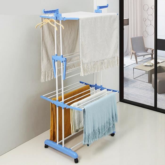 FACILITYS - Séchoir Kit&Dry étendoir à linge pliable 3 niveaux