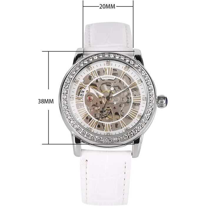 Montre mécanisme hotsell apparent femme