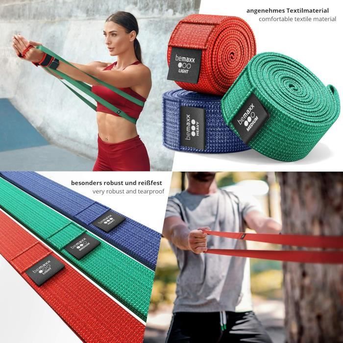 Bande Élastique De Résistance Pour Fitness / Musculation - Élastique Pull Up, Gym à Domicile - CampTeck