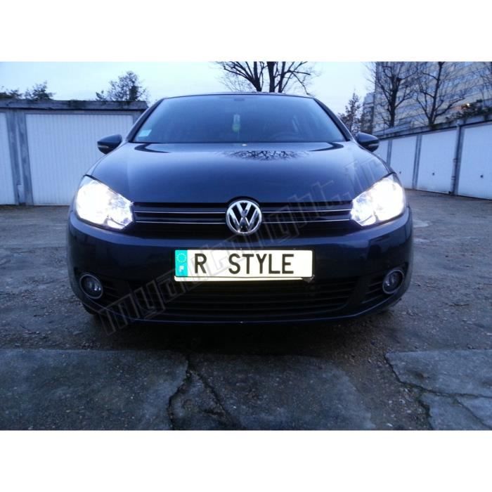 Pack ampoules H7 blanc xenon feux croisementcode pour Volkswagen Golf