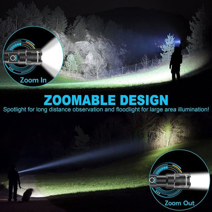 Lampe de poche LED rechargeable Exortus® - Maglite 5000 Lumen - Durable et  étanche 