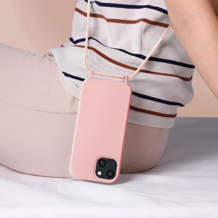 Coque Redmi Note 13 5g Avec Cordon XTCASE Coque Pour Xiaomi Redmi Note 13 5G Avec Cordon, Etui Avec Collier - Tour De Cou Lanière En Corde - Transparente Silicone Housse Avec