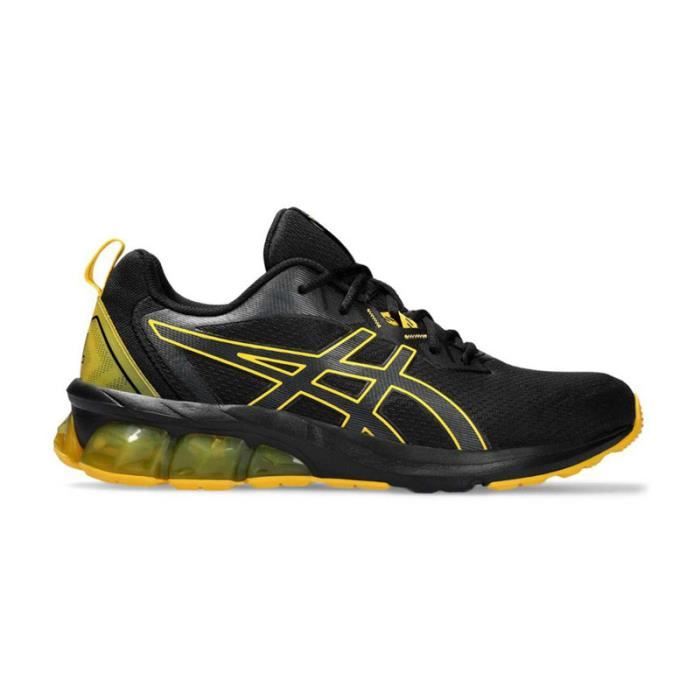 Basket Asics GEL QUANTUM 90 IV Noir Jaune Tige en mesh synthetique Fermeture a lacets Noir Cdiscount Chaussures