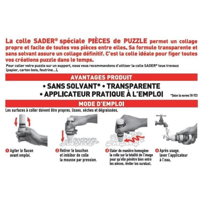 SADER Colle pour puzzle - 75 ml - Cdiscount Bricolage