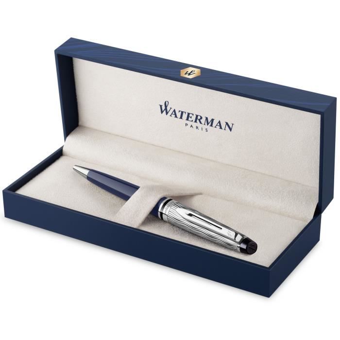 Stylo à Bille Vintage Waterman Paris - Ornements Dorés - Encre Noire - Neuf