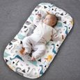 Lit de nid de bébé portatif de chaise longue de bébé nouveau-né pour le lit d'enfant en bas âge de berceau de coton de garçons de fi-3