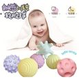 bébé sensorielles Balles silicone massage doux balle bébé texturé multi boule colorée enfant tactile main balle jouet accessoires-3