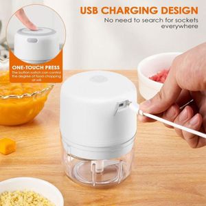 Hachoir À Oignons, Hachoir À Ail Électrique Rechargeable Facile À