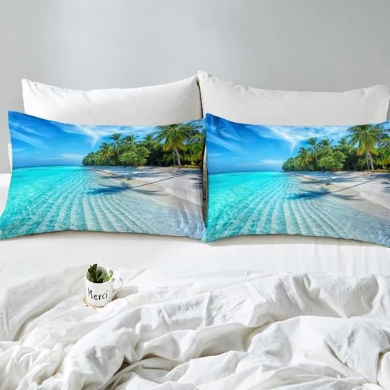 Parure De Lit Marine 240x260 Cm - Housse De Couette Réversible Baleine & Animaux, Microfibre Douce | Avec 2 Taies D'oreiller 65x65 Cm - 5