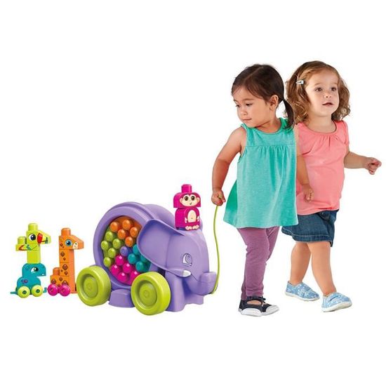 Ffy14 Briques Et Jeu De Construction Mega Bloks La Parade De Lelephant Violet 25 Pieces Jouet Pour Bebe Et Enfant De 1 A 5 Ans Jouets D Eveil Et 1er Age Bebe