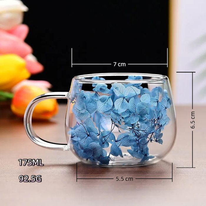 Cadeaux Pour Femme - Tasse à Café En Verre à Double Paroi Avec Poignées - Tasse à Thé En Verre Avec Poignées - Cadeau D'automne, Cadeau De Noël