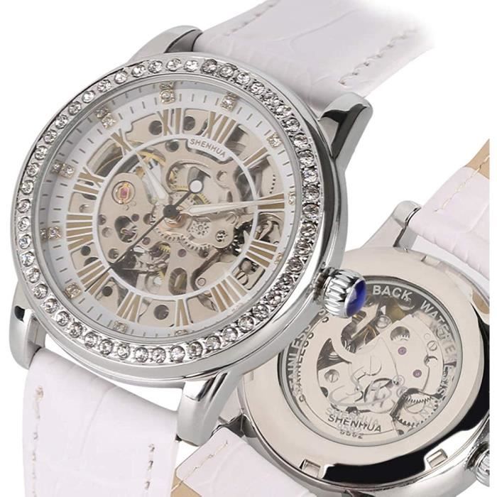 Montre mécanisme apparent femme on sale
