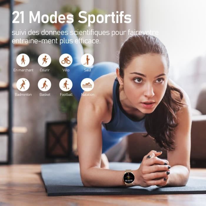 Montre Connect e Sport CHRONUS Cardiofr quencem tre Suivi de