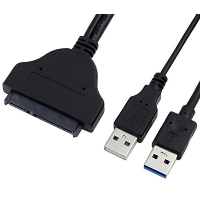 Adaptateur de câble professionnel SATA vers USB 3.0 Connecteur extensible  pour disque dur SSD 2,5 /