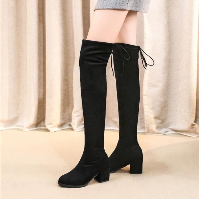 Grande taille 9 10 11 14 cuissardes bottes au genou bottes femmes