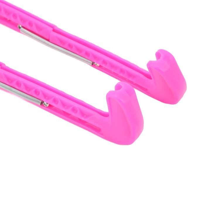 Protège Lame Patin A Glace Protection Antidérapante Patins FGen Protège-Lames Patin Hockey - Paire Réglable Pour Hockey Et Patinage Artistique (Bleu/Noir) Protecteur Lames Réglable Protege Lame