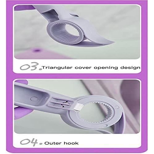 MAEXUS - Ouvre-bocal 5 En 1 Multifonction - Pour Personnes âgées Ou Arthrite - Poignée Tournante Ergonomique