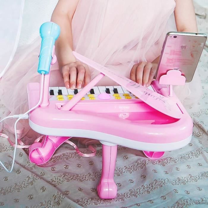 2023 - Jouet Piano pour bébé et tout-petit Piano Clavier Jouet pour filles  Enfants Cadeau d'anniversaire Jouets pour 1 2 3 4 ans