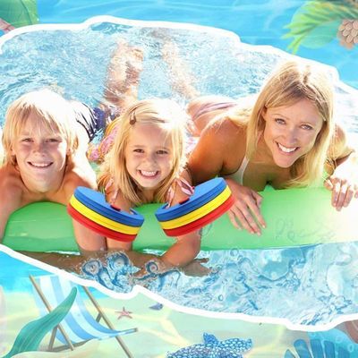 Lot de 4 brassards gonflables pour la natation pour enfants, tout-petits et adultes - Bleu Lot de 4 brassards gonflables pour la natation pour enfants, tout-petits et adultes - Bleu