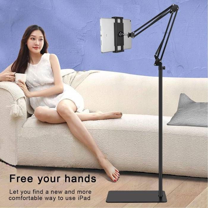 Support Universel Pour Tableté Rotatif 360° - Bras Flexible 38 Cm - Compatible IPad, Smartphone 4.5 à 13"
