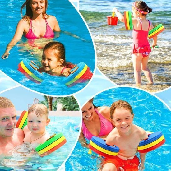 2 Brassards Gonflables Pour Enfants – En PVC, Dimensions 24x19 Cm Gonflés – Aide à La Flottabilité, Piscine, Mer, Apprentissage Natation - 8