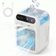 1 PCS Climatiseur Portable Ivoire Blanc - Humidificateur Air LENFA4 - Bouton Contrôle - Convient pour Chambre Lumiryn