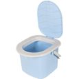 Toilette touristique camping BranQ seau portable bleu 15,5L-0