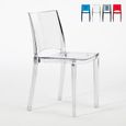 Chaise Transparente Empilable Grand Soleil Joker - Polycarbonate, Avec Accoudoirs, Neuve