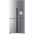 Réfrigérateur multiportes HAIER - 312L + 154L - ARGENT - RTG684WHJArgent -  Argent-0