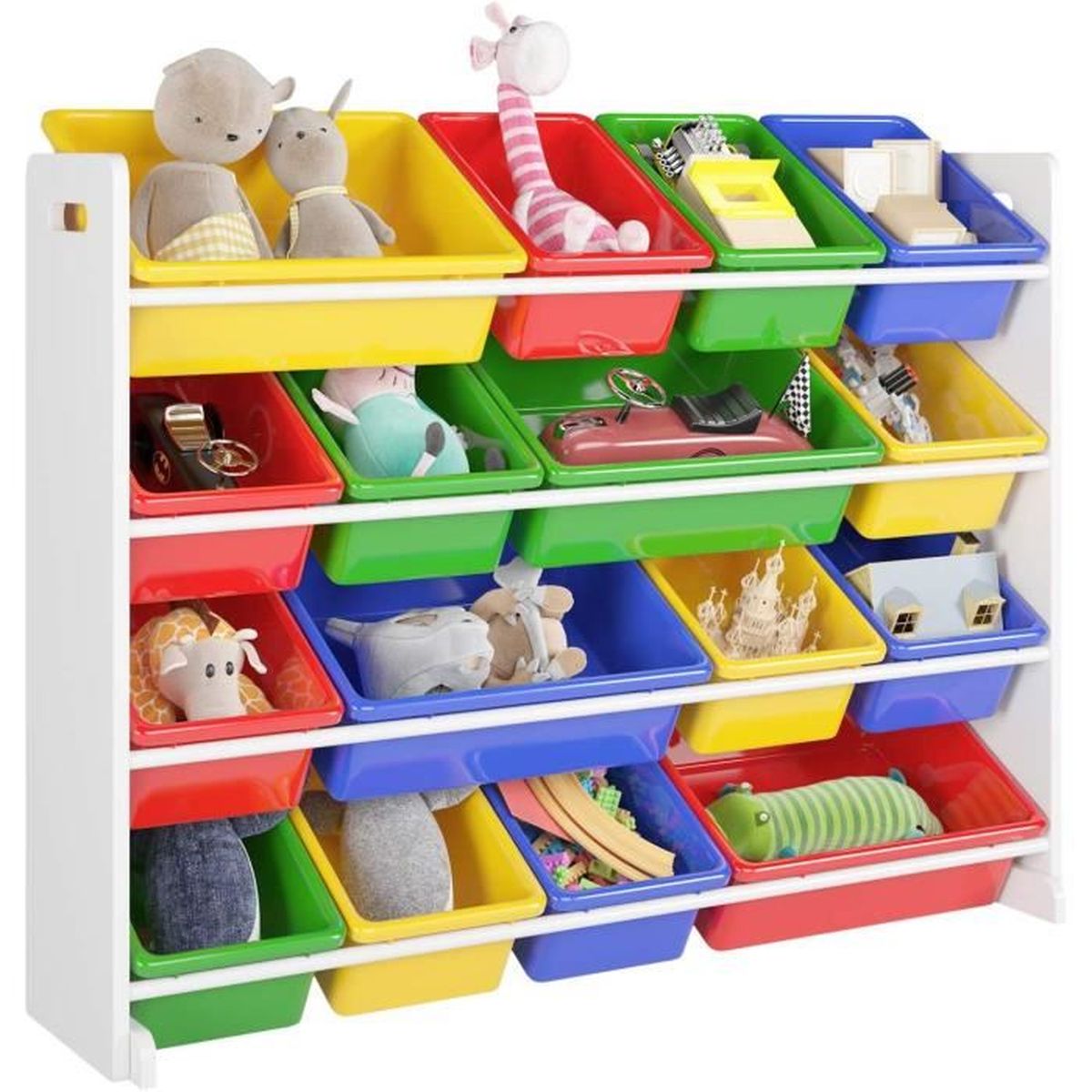 Homfa Étagère pour Jouets Enfants Meuble de Rangement de ...