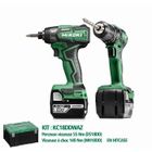 Kit 18V HIKOKI Perceuse DS18DD + Visseuse WH18DD + 2 Batteries 5Ah - KC18DDWAZ
