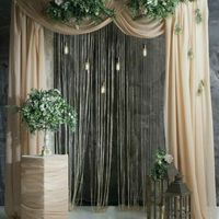 Arc de mariage porte fond cercle fleurs en fer forgé support décoratif 2x3m