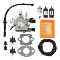 Carburetor -Kit de réalimentation en carburant pour carburateur, filtre à Air, ampoule primaire adaptée à Stihl FS120 FS200 FS250 FS