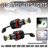 Lot de 2 ampoules H8 avec 12 LED de type Angel Eyes pour phares avant. y compris 1 série E81 / E82 / E87 / E88; 3 séries E90 M3 / E9