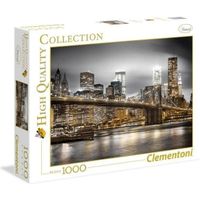 Puzzle 1000 pièces New York Skyline - CLEMENTONI - Architecture et monument - Adulte - Intérieur