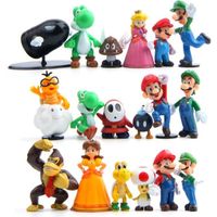 Figurines Super Mario Bros Luigi en PVC - EASTVAPS - Lot de 18 pièces - Modèle - Mixte - A partir de 3 ans