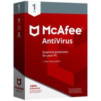 McAfee AntiVirus 1 appareil 1 an McAfee Key GLOBAL